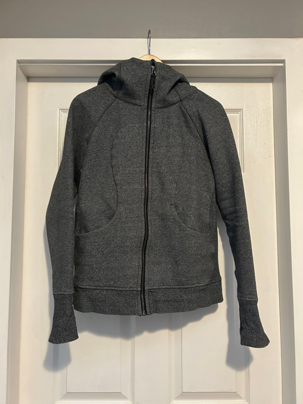 lululemon athletica Dark Gray Full-Zip Scuba Hoodie